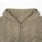 mens hooded sweaters full zip cardigan pocket cable jacquard graphic 100 wool mens Sweaters distributor Ainear-clothing