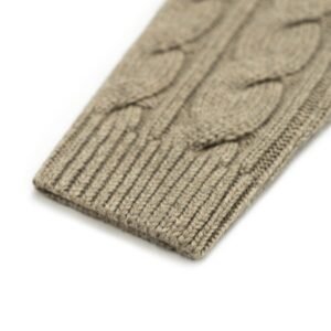 wool cardigan hooded full zip cable jacquard graphic