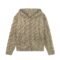 mens hooded sweaters full zip cardigan pocket cable jacquard graphic 100 wool mens Sweaters distributor Ainear-clothing