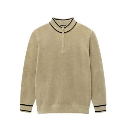 mens Sweaters supplier men's fall sweaters men's lightweight sweaters 1/4 zip round neck weave pullover weight sweaters