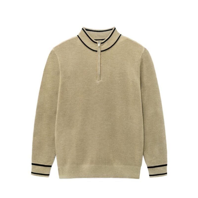 mens Sweaters supplier men's fall sweaters men's lightweight sweaters 1/4 zip round neck weave pullover weight sweaters