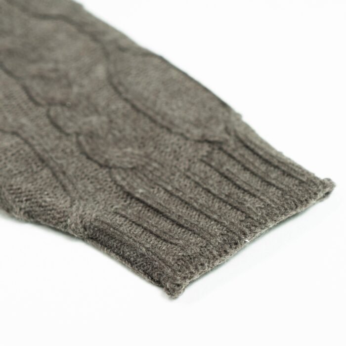 mens Sweaters wholesale acrylic jacquard cable acid wash mens knit sweaters from Ireland