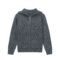 acrylic mens pullover sweaters 1/4 zip shawl collar ribbed basic men's unique sweaters