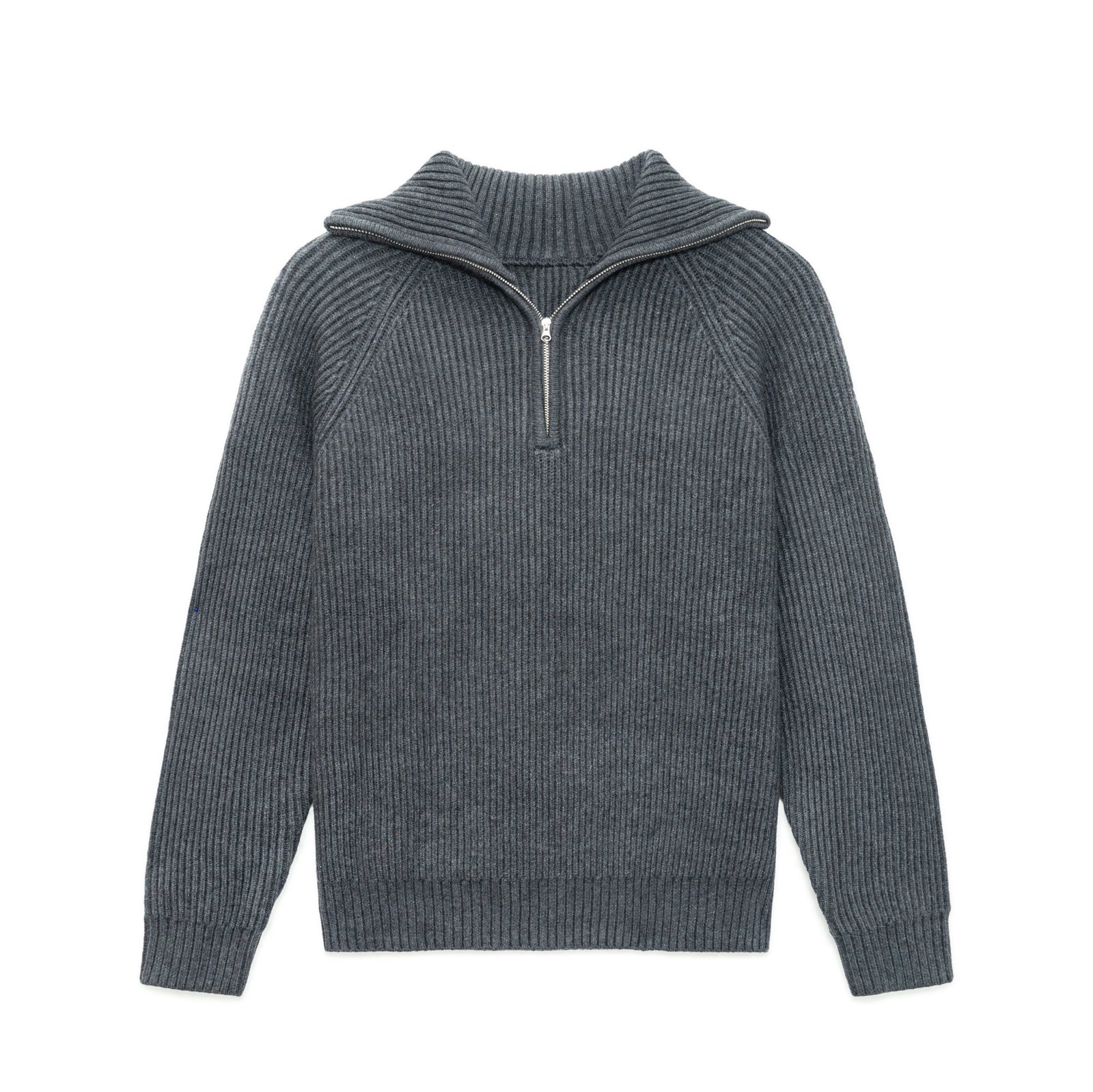 acrylic mens pullover sweaters 1/4 zip shawl collar ribbed basic men's unique sweaters