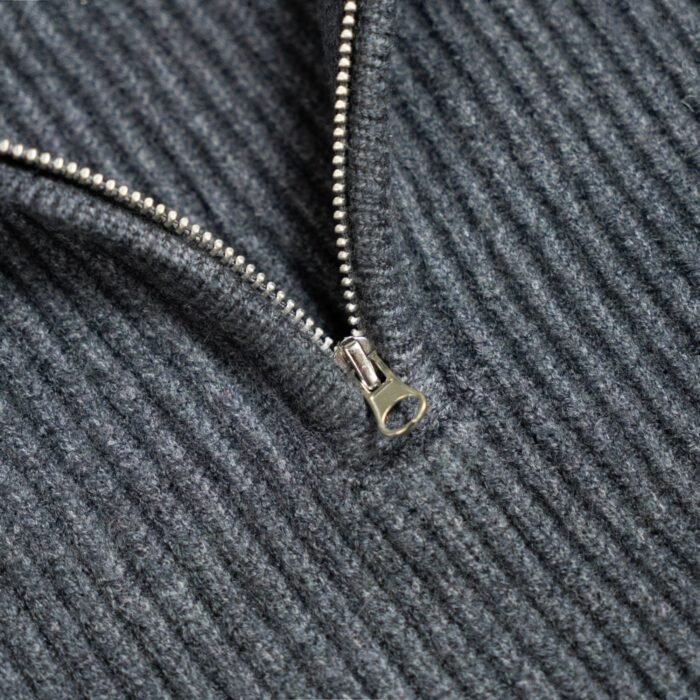 acrylic mens pullover sweaters 1/4 zip shawl collar ribbed basic men's unique sweaters
