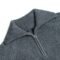 acrylic mens pullover sweaters 1/4 zip shawl collar ribbed basic men's unique sweaters