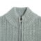 full zip pullover sweaters 100 acrylic jacquard cable weave striped mens Sweaters custom