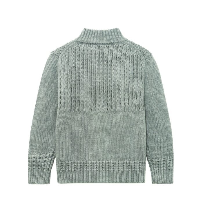 full zip pullover sweaters 100 acrylic jacquard cable weave striped mens Sweaters custom
