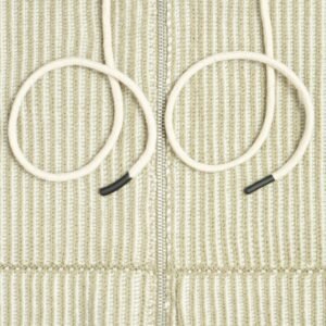 wool cardigan hooded full zip pocket weave striped