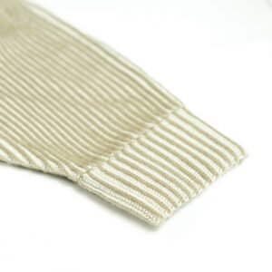 wool cardigan hooded full zip pocket weave striped