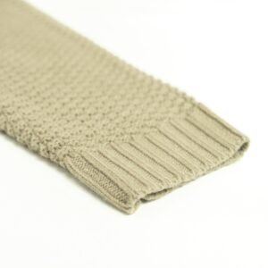 wool hoodie crochet striped full zip