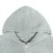 cotton full zip hoodie solid color jacquard ribbed with zipper pocket