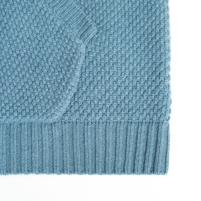 mens pullover sweaters waffle hooded 1/4 zip cashmere weave mens Sweaters customized