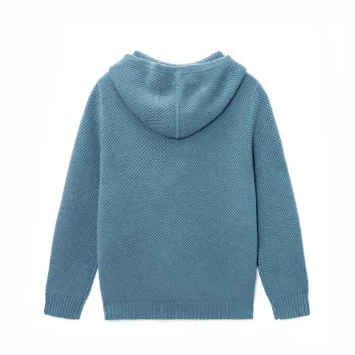 mens pullover sweaters waffle hooded 1/4 zip cashmere weave mens Sweaters customized