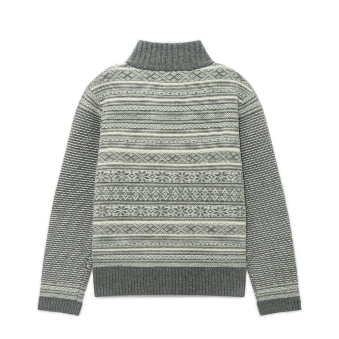 1/4 zip fair isle pullover graphic polo neck vintage wool sweater mens graphic sweaters Ainear-clothing