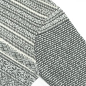 wool pullover 1/4 zip fair isle High Quality Icelandic