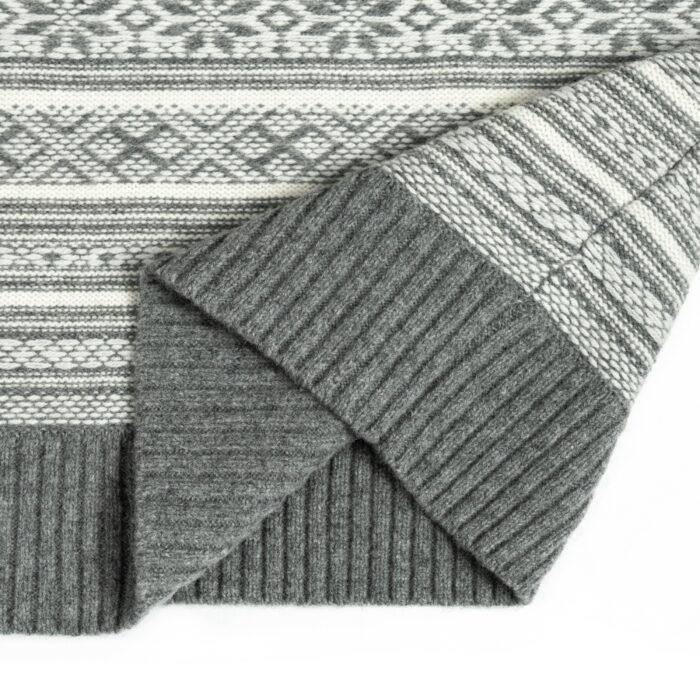 1/4 zip fair isle pullover graphic polo neck vintage wool sweater mens graphic sweaters Ainear-clothing