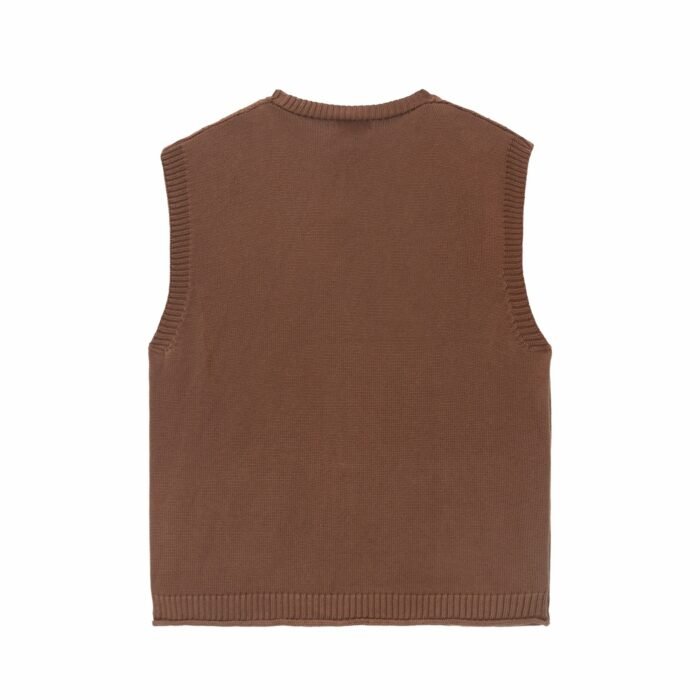 wool vest Hollow sweater waffle graphic button pocket mens Sweaters manufacturer Ainear-clothing