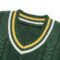 cotton college cable weave striped vest preppy varsity Fraternities vest sweater mens Sweaters custom