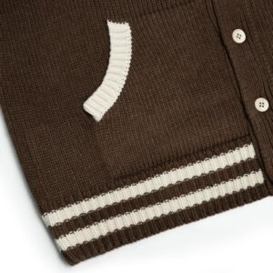 wool cardigan Fraternities letter custom