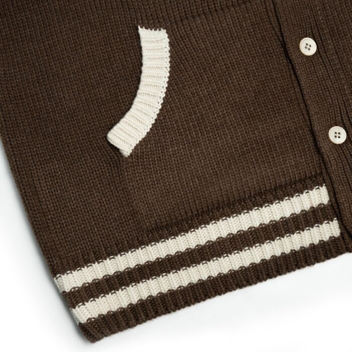wool cardigan letter custom college varsity preppy Fraternities cardigan sweater mens Sweaters custom Ainear-clothing