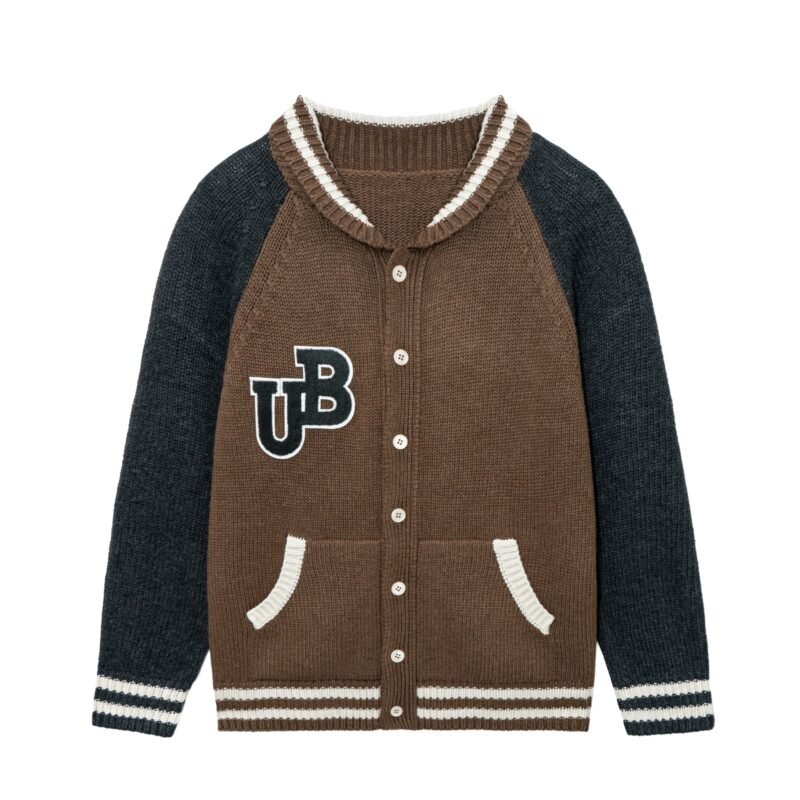 wool cardigan letter custom college varsity preppy Fraternities cardigan sweater mens Sweaters custom Ainear-clothing