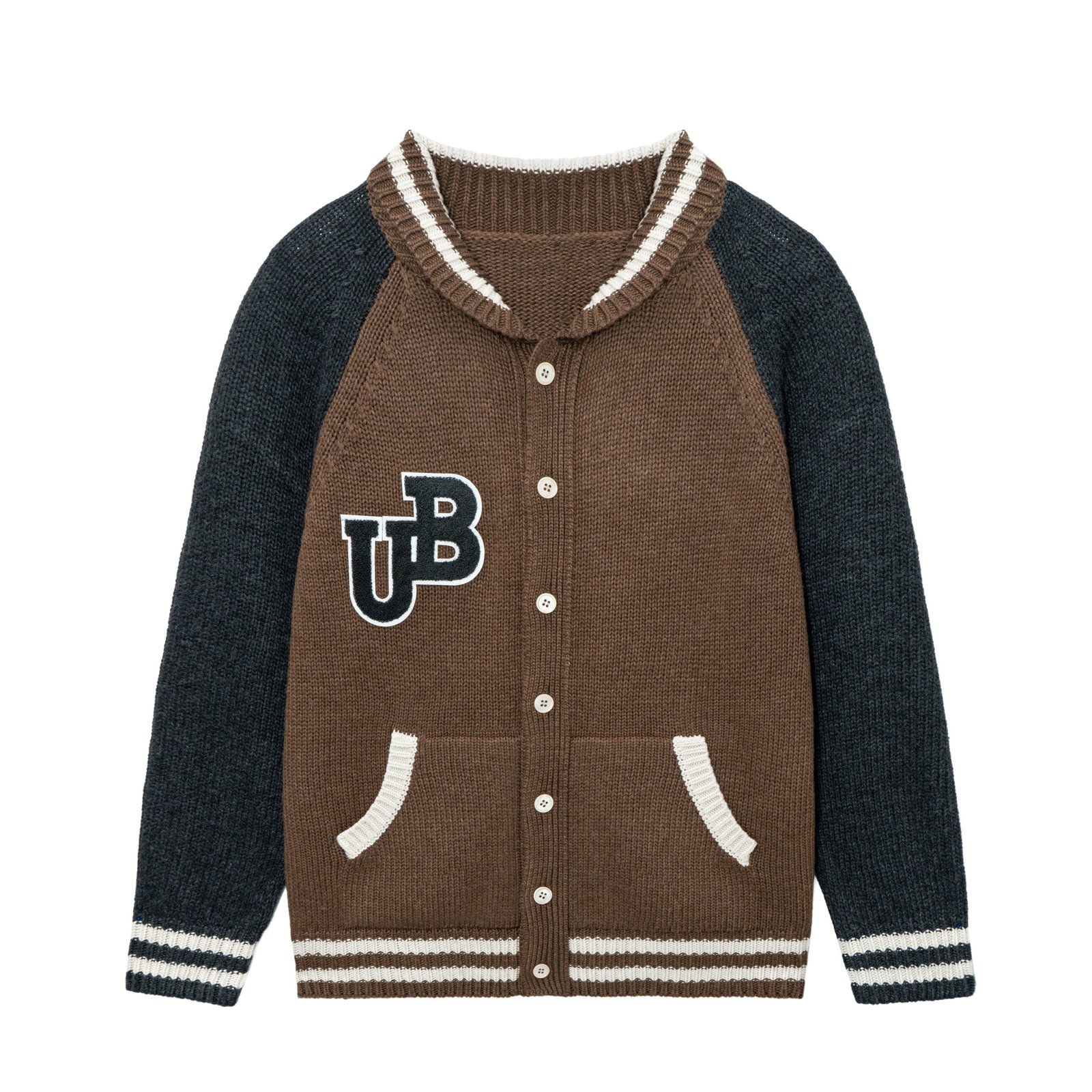 wool cardigan letter custom college varsity preppy Fraternities cardigan sweater mens Sweaters custom Ainear-clothing