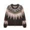 fair isle graphic sweaters wool crochet hand made full zip fair isle sweaters mens Sweaters supplier
