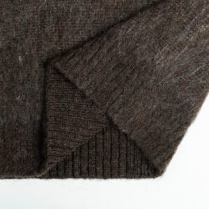 wool cardigan fair isle graphic full zip