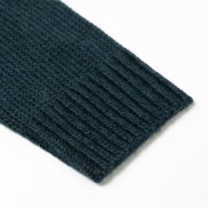 wool pullover 1/4 zip fair isle graphic
