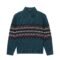 fair isle graphic pullover sweaters wool crochet hand made 1/4 zip fair isle sweaters mens Sweaters bulk