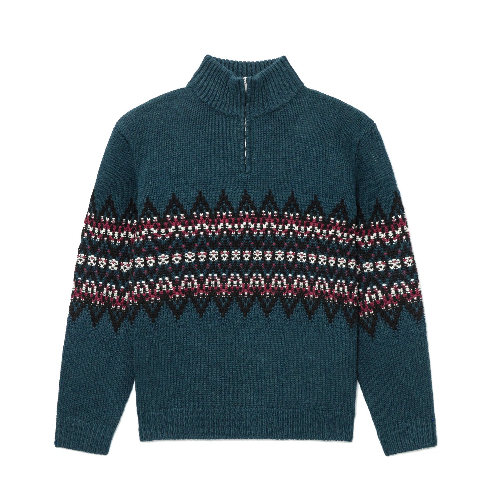 fair isle graphic pullover sweaters wool crochet hand made 1/4 zip fair isle sweaters mens Sweaters bulk