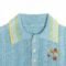 jacquard polo T-shirt short sleeve Hollow weave embroidery pattern breathable