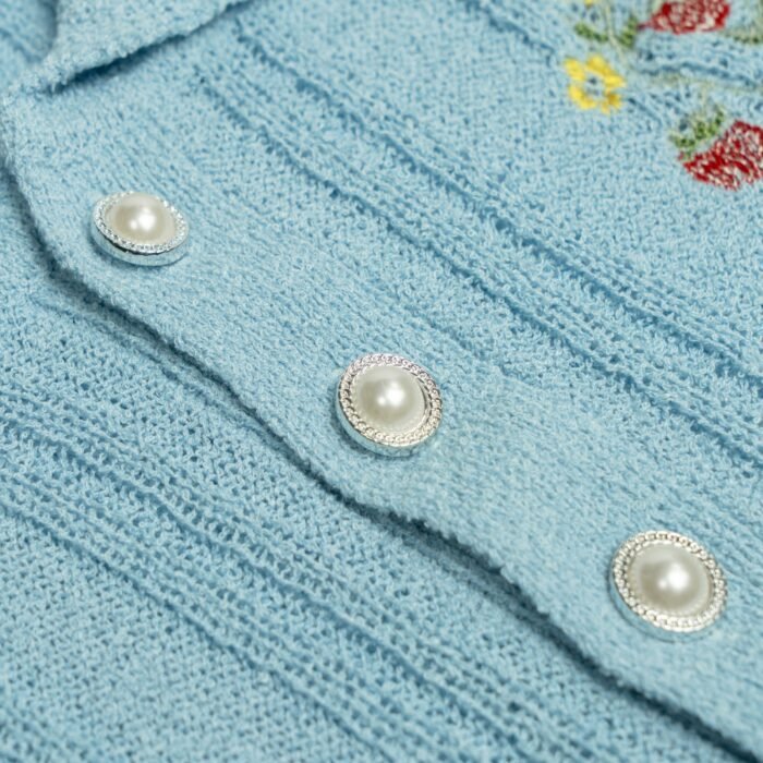 jacquard polo T-shirt short sleeve Hollow weave embroidery pattern breathable