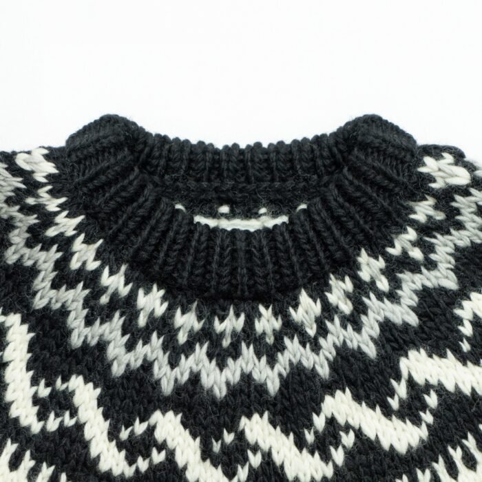 Wool Mens Pullover Sweaters – Fair Isle Jacquard Graphic OEM/ODM