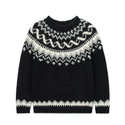 Wool Mens Pullover Sweaters – Fair Isle Jacquard Graphic OEM/ODM