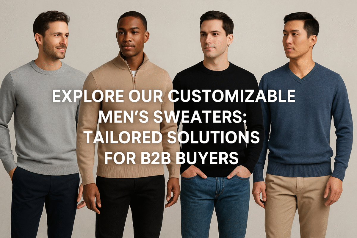Explore Our Customizable Men's Sweaters, Including Cardigans And Hooded Styles. Discover Volume Production Solutions With Asian Factories Tailored To Your Needs