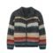 mohair mens full zip cardigan sweaters thick jacquard striped graphic
