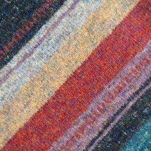 mohair cardigan full zip jacquard striped graphic