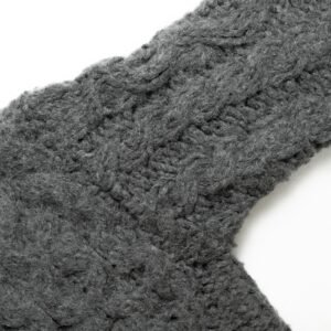 alpaca pullover cablehand made crochet graphic striped