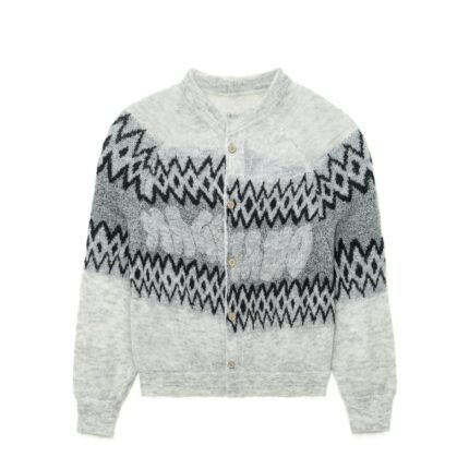 mohair mens cardigan sweaters breasted crochet waffle striped graphic