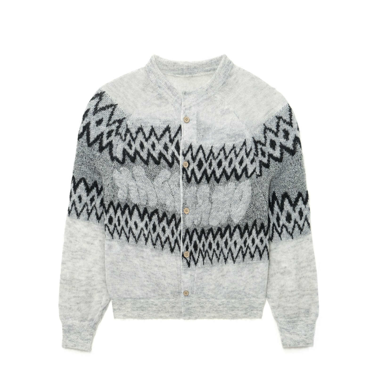 mohair mens cardigan sweaters breasted crochet waffle striped graphic