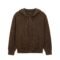 Mohair Mens Full Zip Hoodie – Crochet Intarsia Graphic Sweaters Dealer