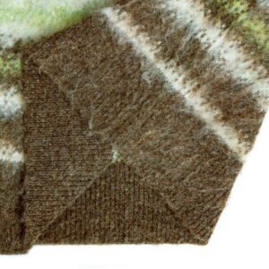 mohair cardigan full zip cardigan jacquard striped graphic