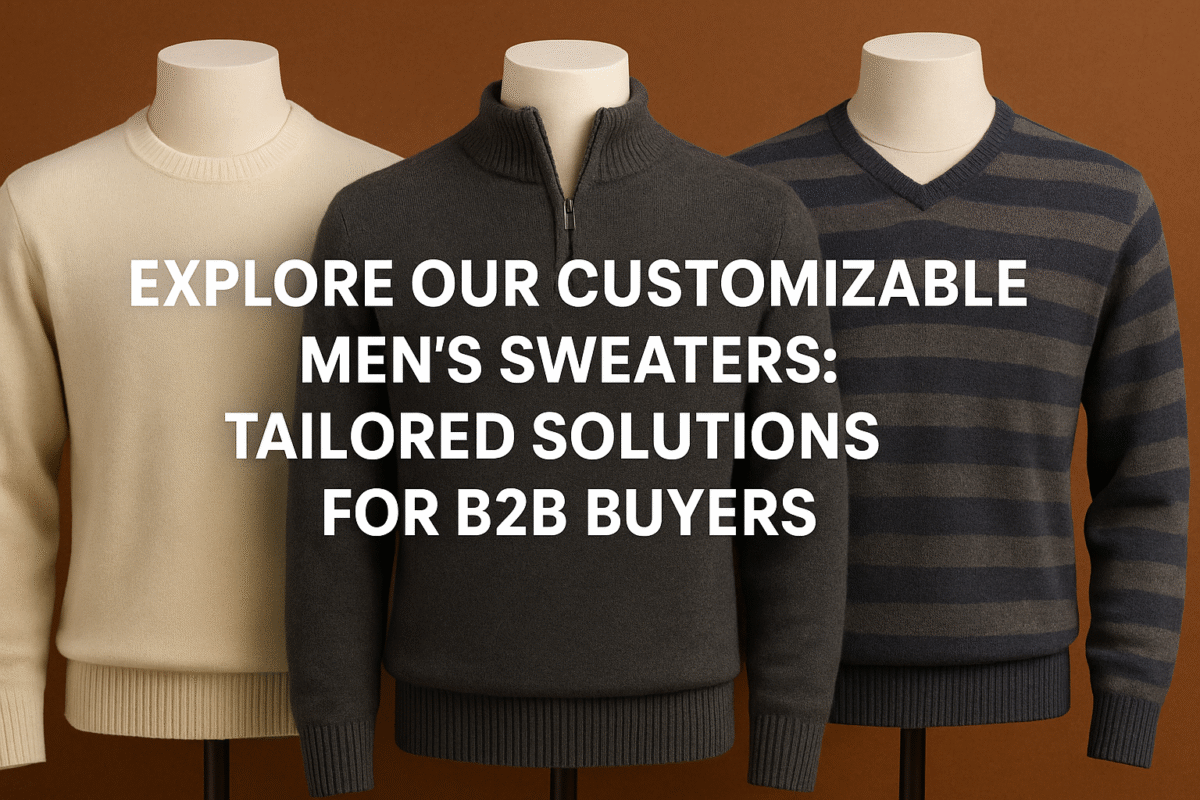 Explore Our Customizable Men's Sweaters, Including Cardigans And Hooded Styles. Discover Volume Production Solutions With Asian Factories Tailored To Your Needs