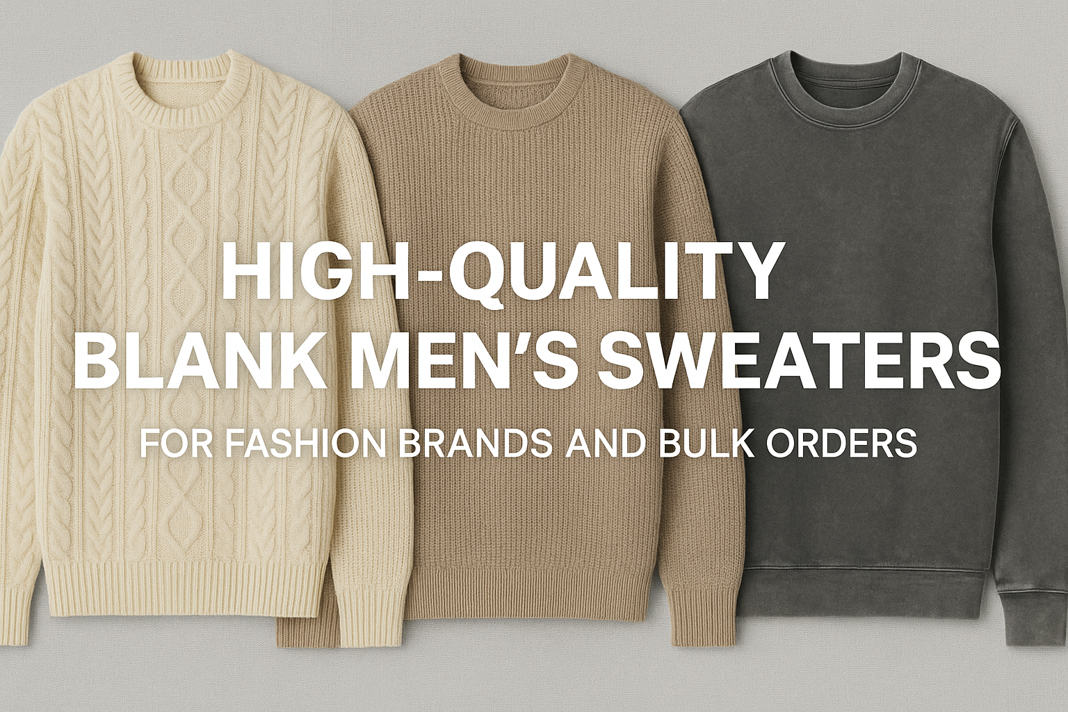 High Quality Blank Men’s Sweaters For Fashion Brands And Bulk Orders Cable, Waffle, And Acid Wash Options High Quality Blank Men’s Sweaters For Fashion Brands And Bulk Orders Cable, Waffle, And Acid Wash Options
