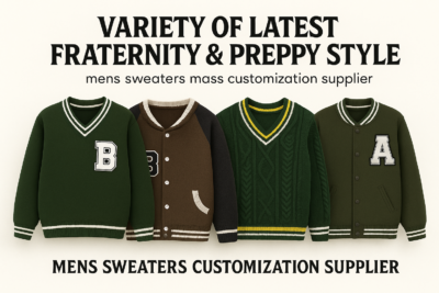 Variety Of Latest Fraternity & Preppy Style Mens Sweaters Mass Customization Supplier