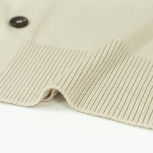 cotton vest white deep V