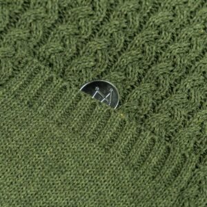 cotton Vest cable striped pocket