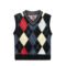 mens Sweaters OEM / ODM mohair v neck men sweaters men's vest Breathable sweaters waffle print graphic